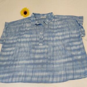 Calvin Klein. Blue Tie-Dye women's shirt